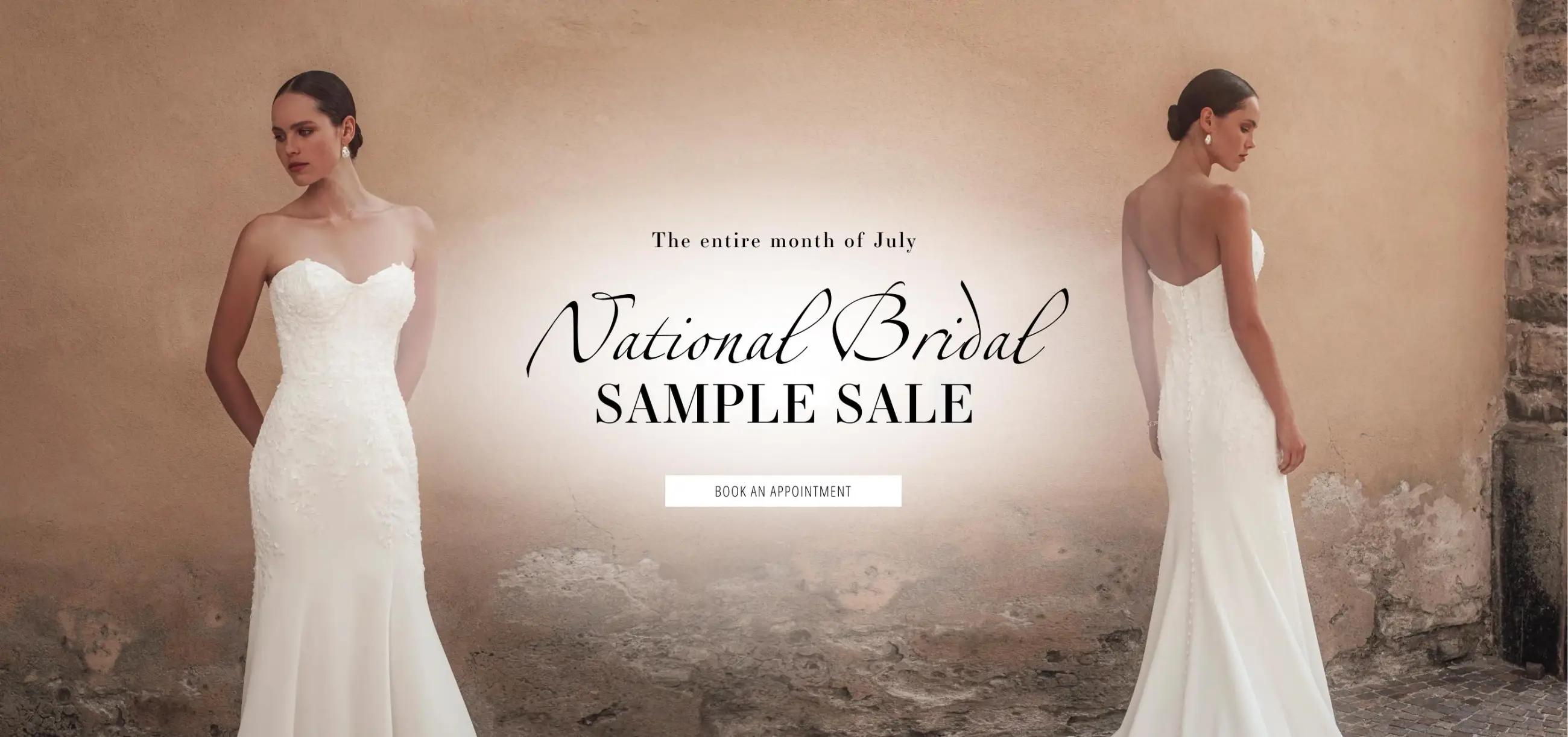 National Bridal Sample Sale Desktop Banner